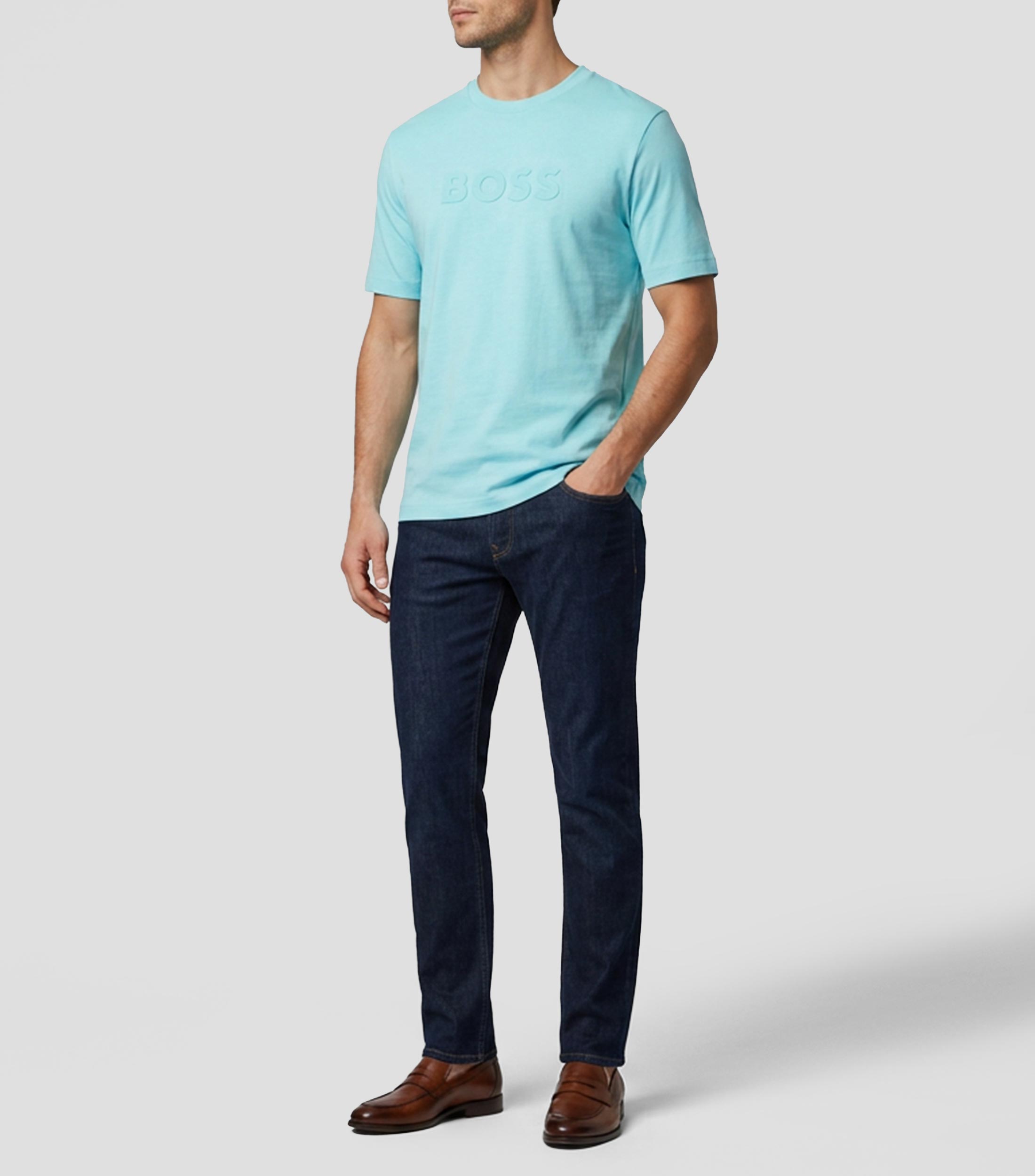 Playera cuello redondo manga corta liso Hombre